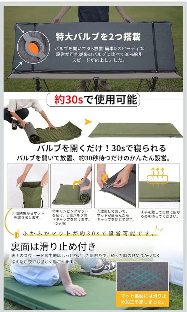 【週末限定値下げ！】CAMDOOR スリーピングマット 2枚セット
