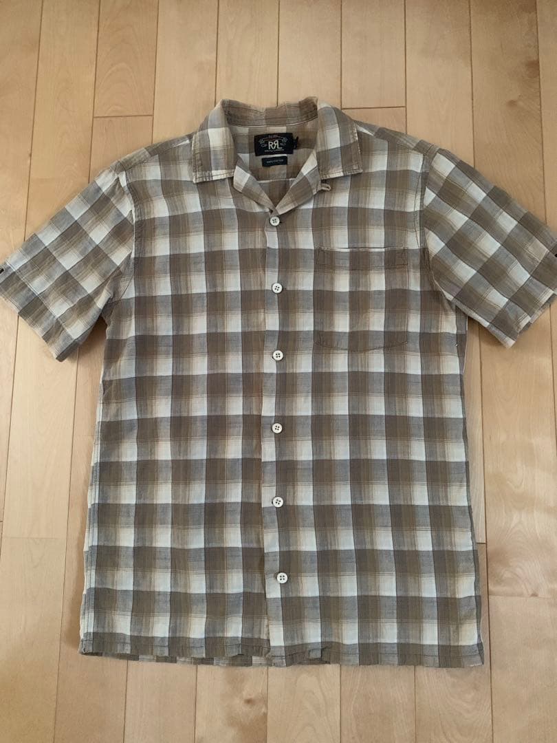 GF様RRLチェック半袖シャツS