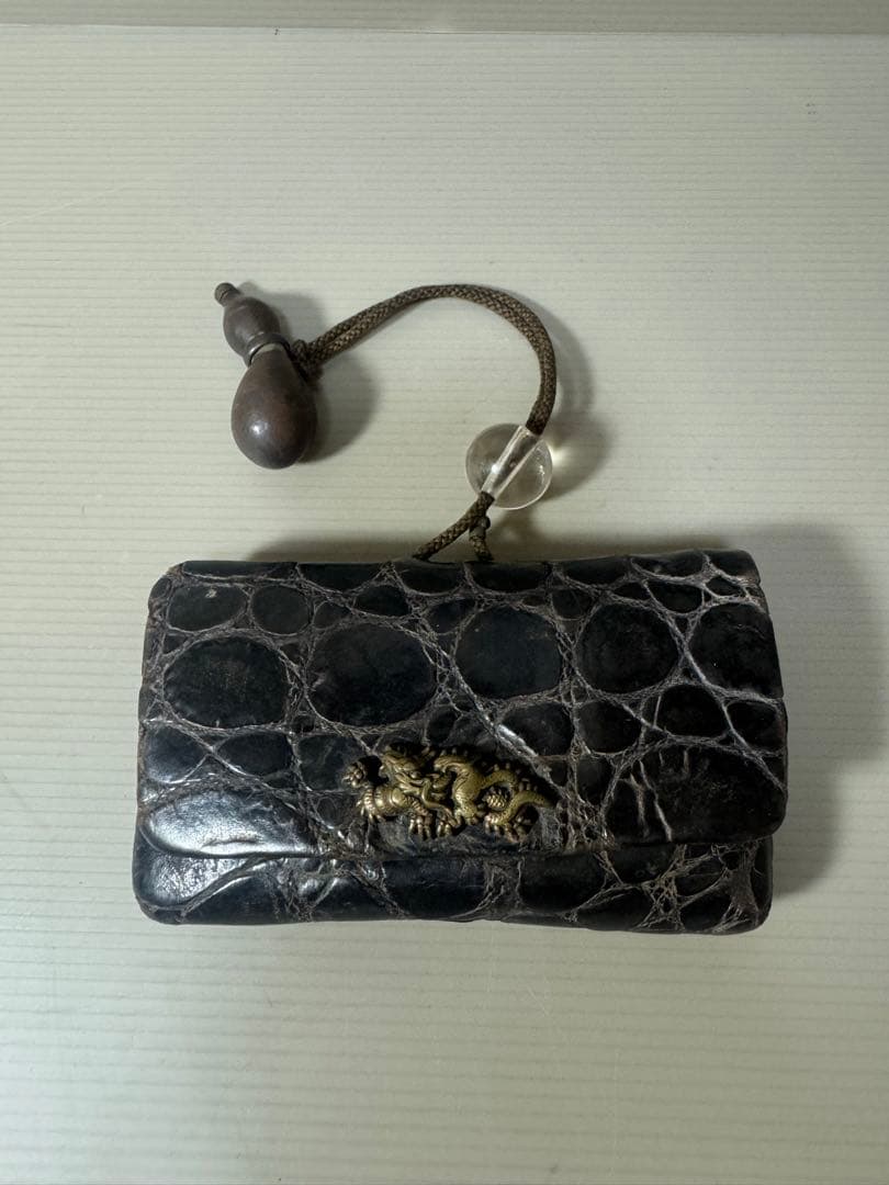 2125 骨董　瓢箪煙草入れ　提物　提げ物　時代物