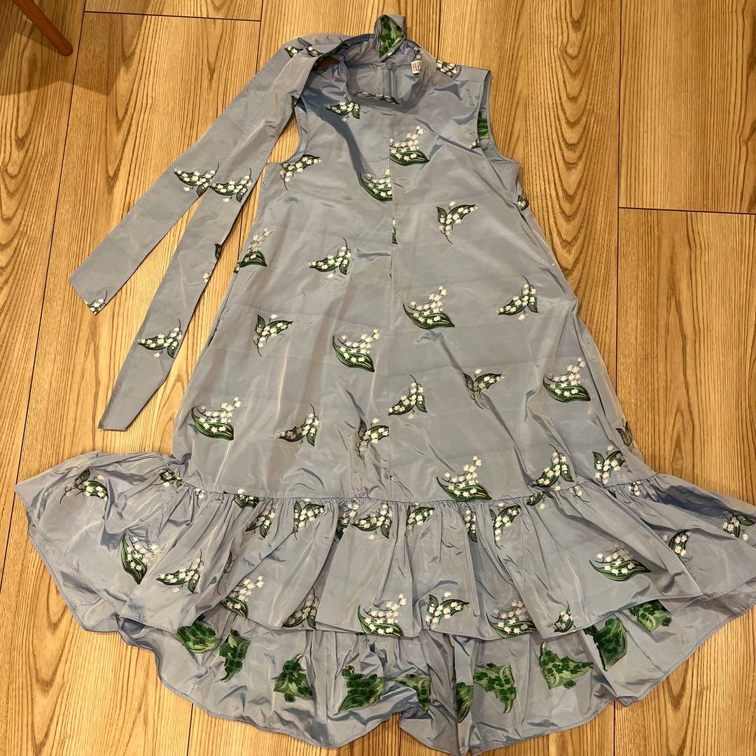 RED VALENTINO 花柄ノースリーブワンピース