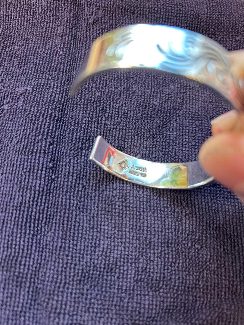 ARIZONA FREEDOM バングル 太陽神 唐草 シルバー925 L相当