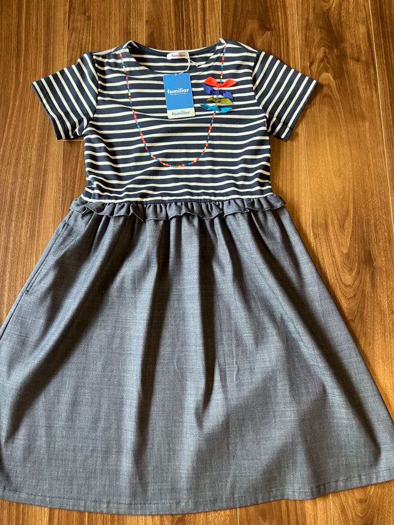【タグ付き新品】familiarワンピース 140cm