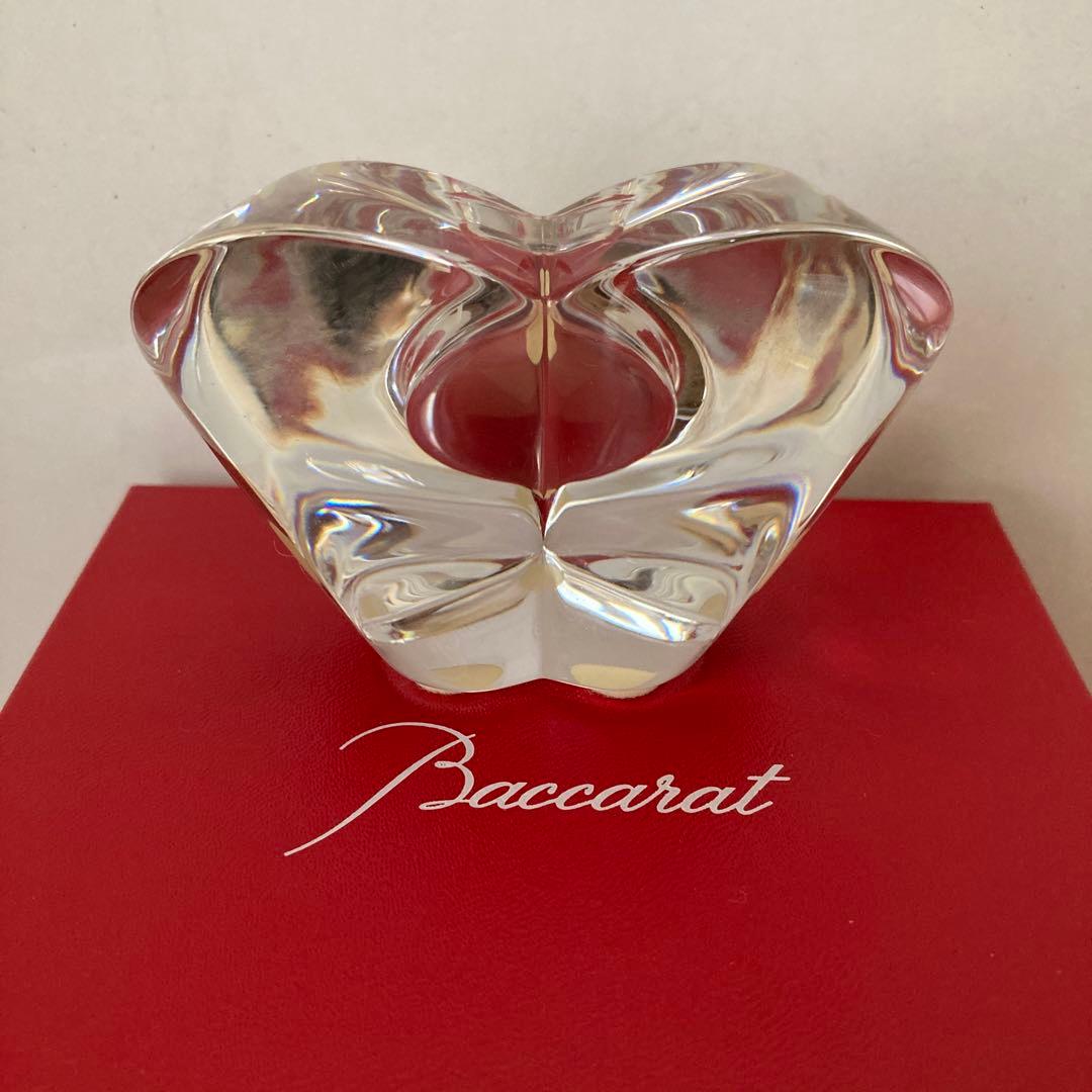 バカラ　Baccarat 置き時計 　ハート型