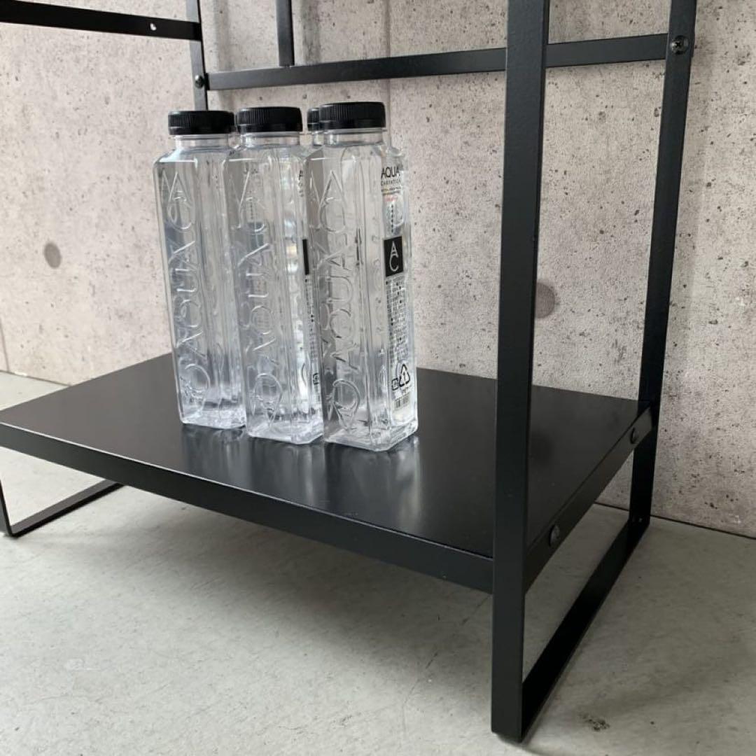 ラバーウッド天板スリム家電ラック 幅45cm