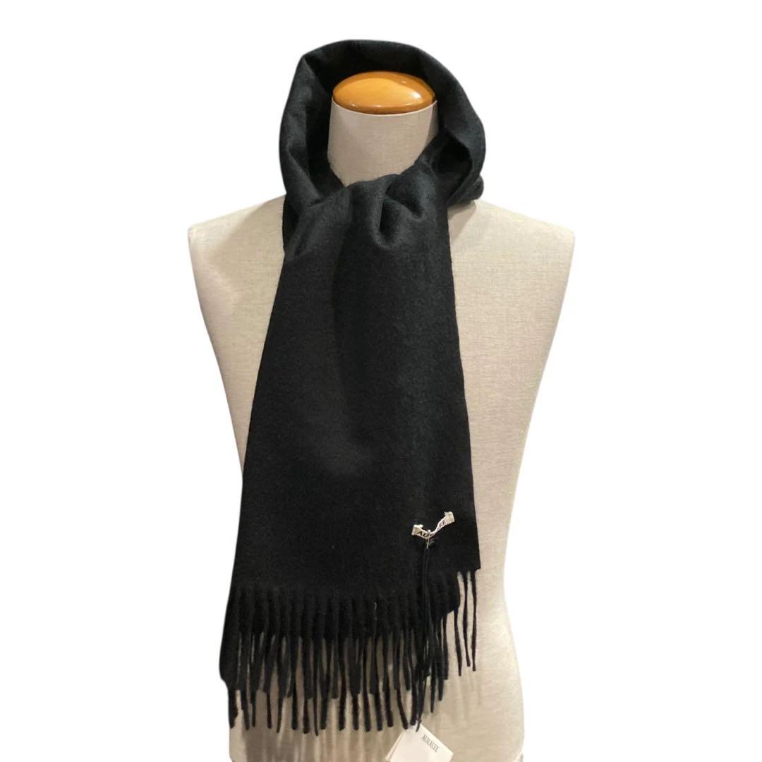 AURALEE BABY CASHMERE LONG STOLE ブラック