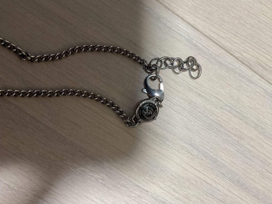 DIESEL シルバーチェーンネックレス ライオンハート ブレスレット