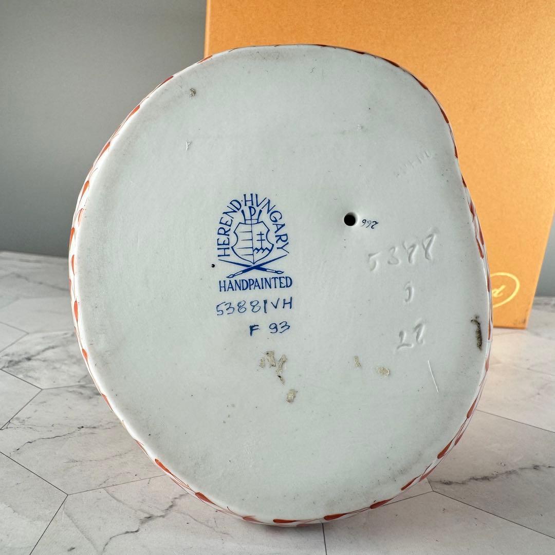 DA1295 ヘレンド　herend 蛇　ヘビ　コブラ　置物　陶器　フィギュリン