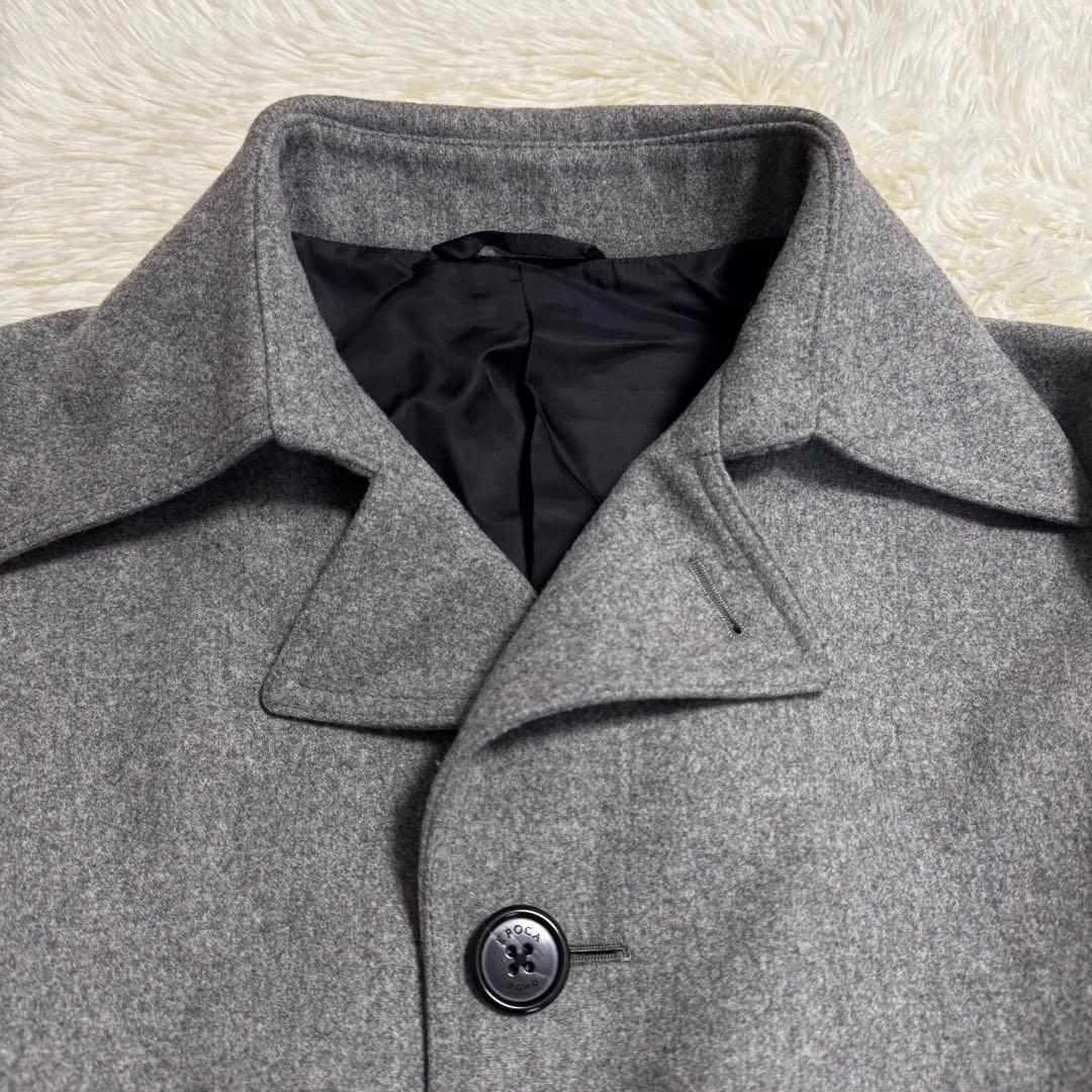 EPOCA UOMO　エポカウォモ ウールカシミヤ　チェスターコート　46　M