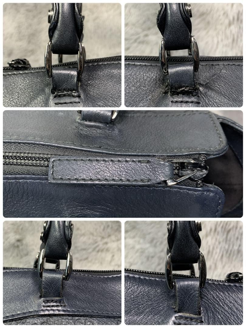 GUCCI グッチ アビー シマレザー トートバッグ ショルダーバッグ レザー