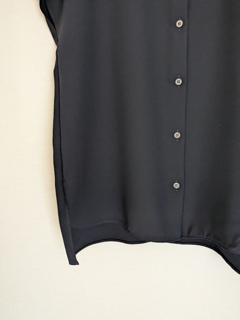 theory luxe 24SS Marvine 襟付きブラウス ネイビー 38