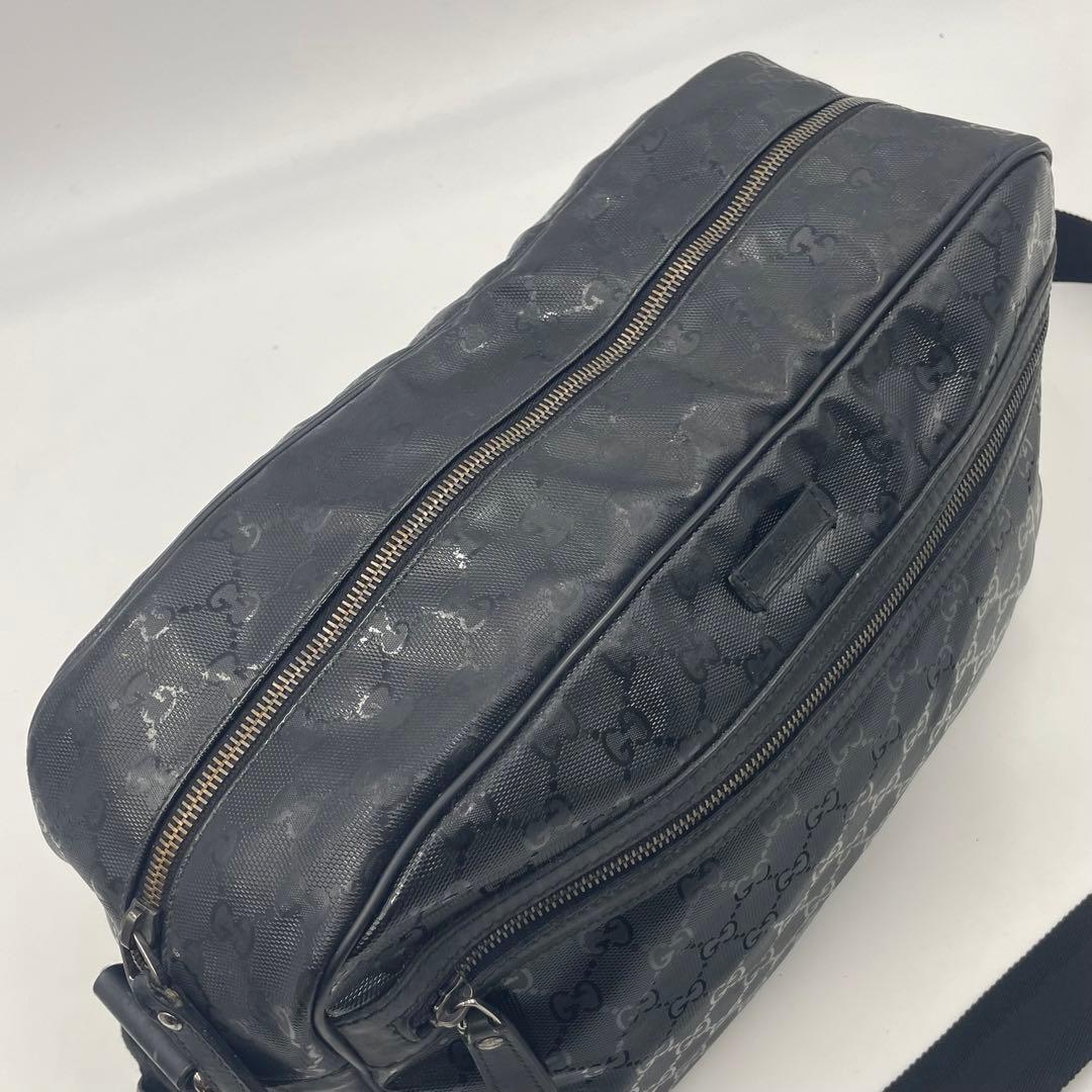 GUCCI グッチ ショルダーバッグ GG インプリメ メッセンジャー ブラック