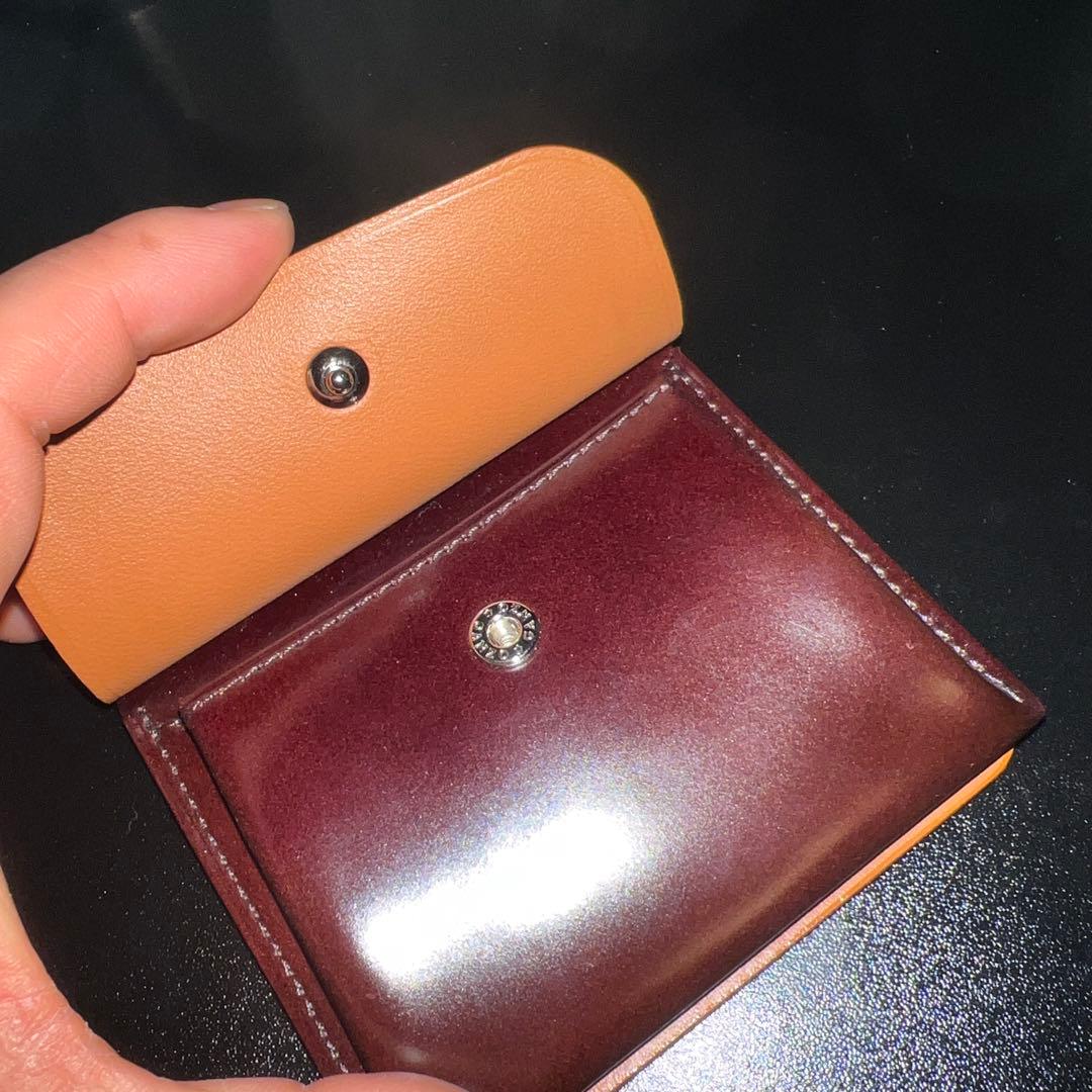 GANZO コードバン 小銭入れ付き マネークリップ