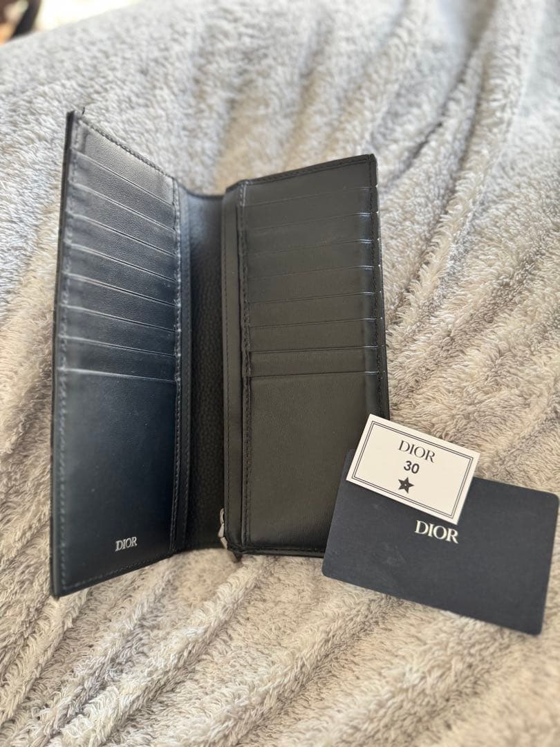 Dior ブラックレザー 長財布