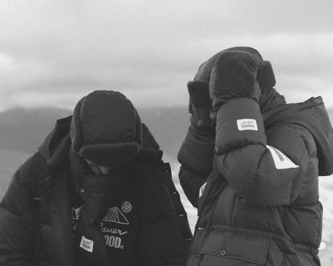 NEIGHBORHOOD & EDDIE BAUER / DOWN CAP Ｌ