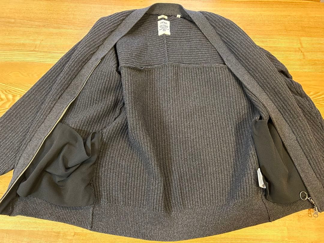 ナナミカ カーディガン S25FJ013 ノースフェイスパープルレーベル 黒
