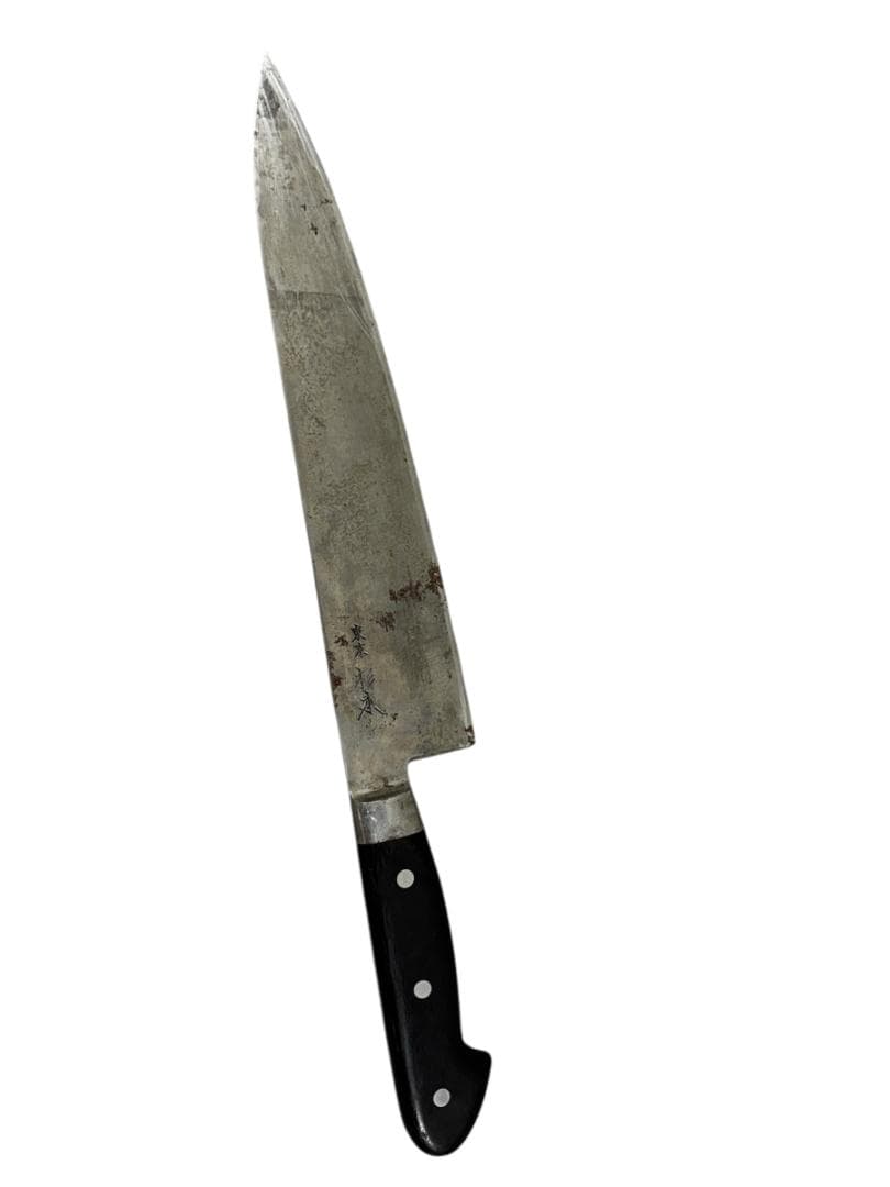 【中古】付き杉本高炭素鋼牛刀　日本製