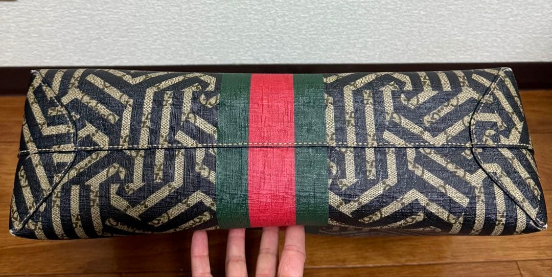 美品☆GUCCI☆幾何学模様 トートバッグ