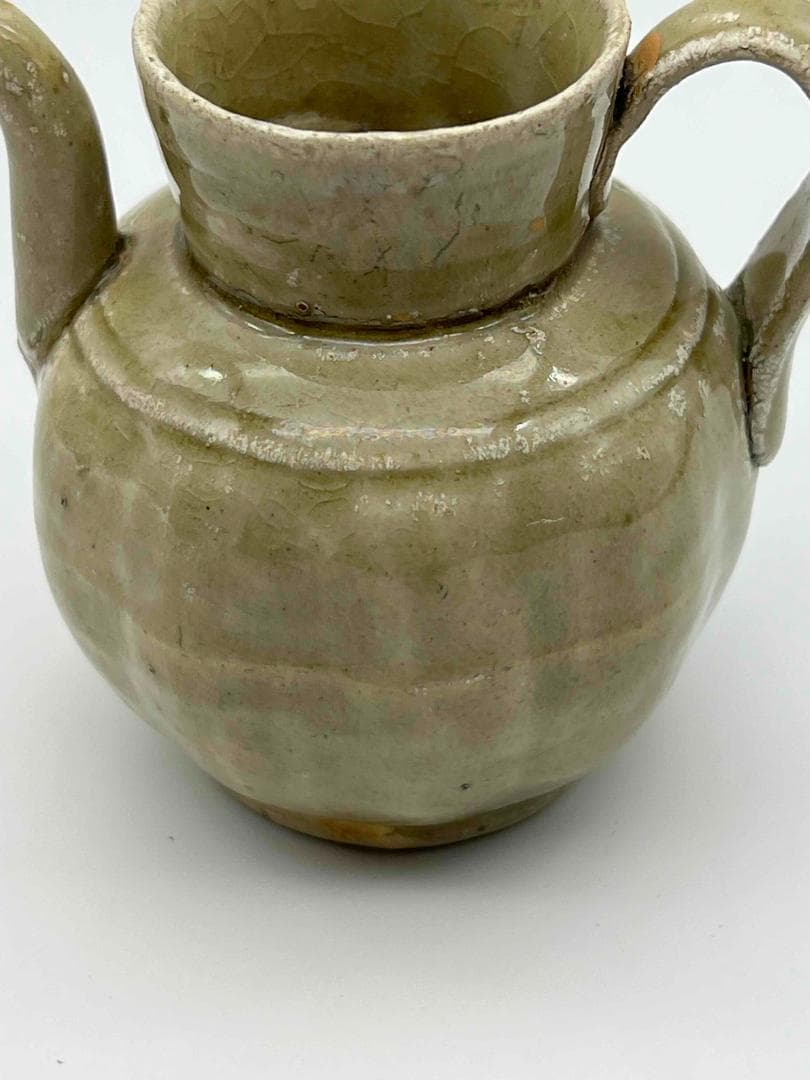 南宋時代　青磁　越州窯水注　執壺　茶壺　酒器　水滴　水指(F-105)