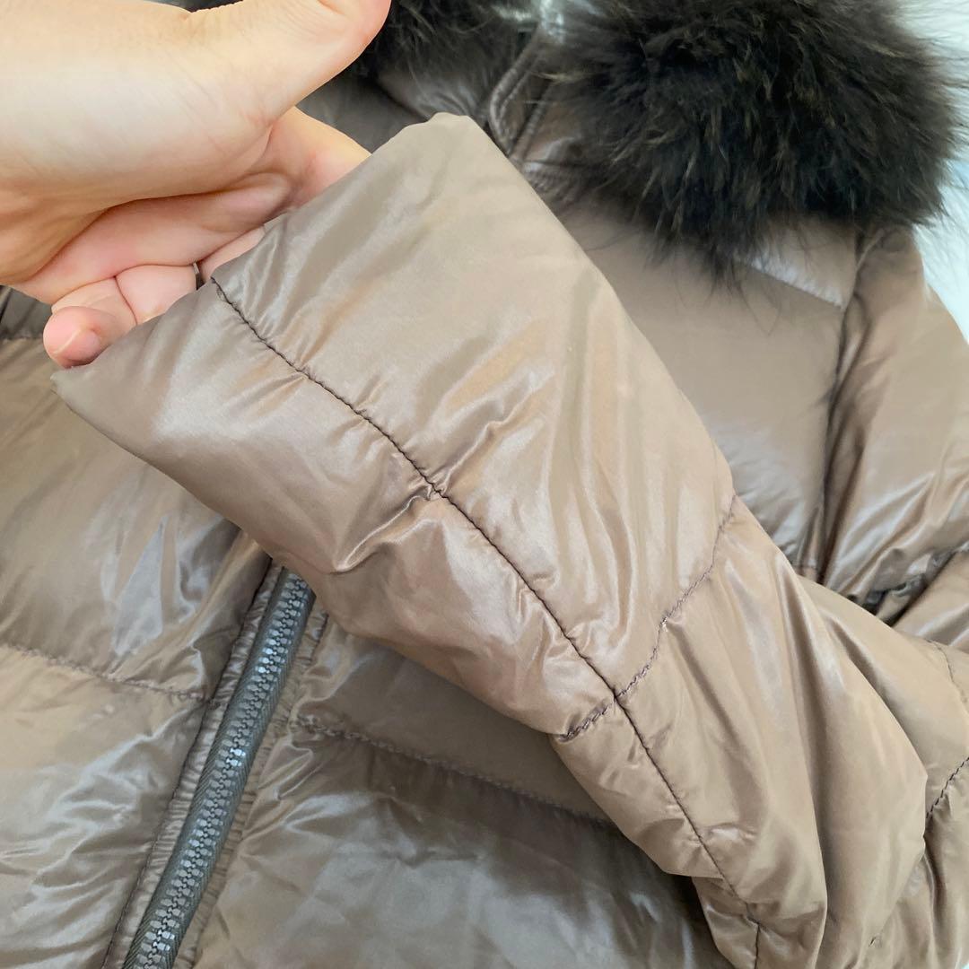 美品✴︎デュベティカダウン40kappaモカベージュラクーンファー