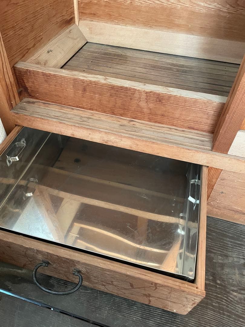 水屋　お茶道具　アンティーク家具