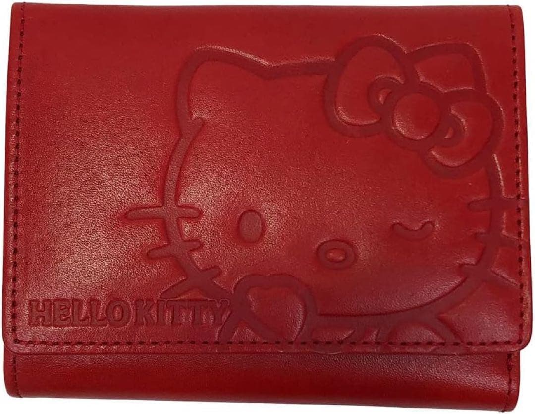 Yubi ハローキティ 赤 二つ折り財布 HELLO KITTY