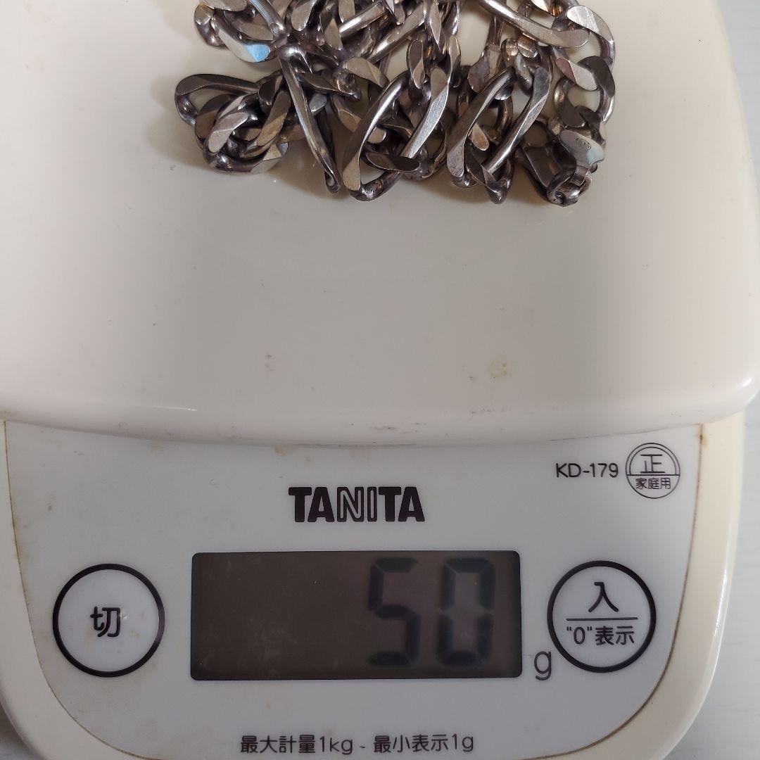 925シルバー イタリア製 フィガロチェーン　フィガロネックレス