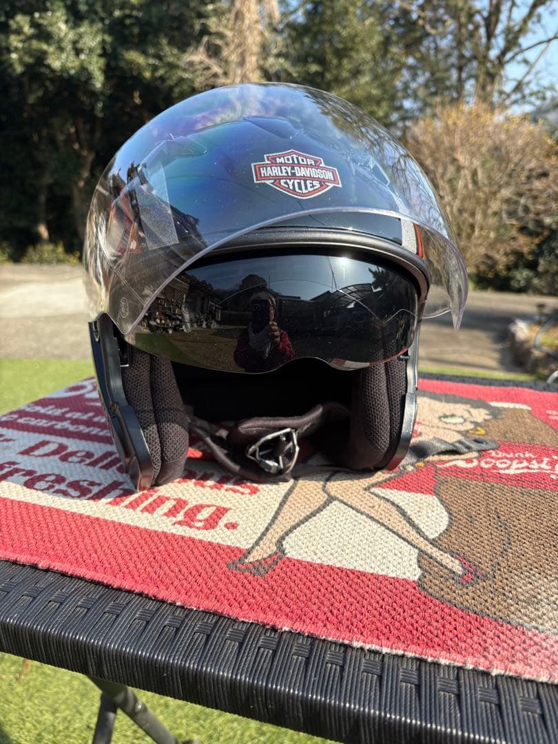 Harley-Davidson ジェットヘルメット 収納袋付き