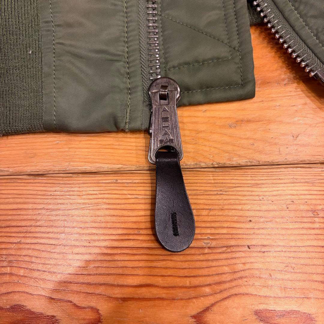ALPHA INDUSTRIES MA-1ジャケット オリーブグリーン　S