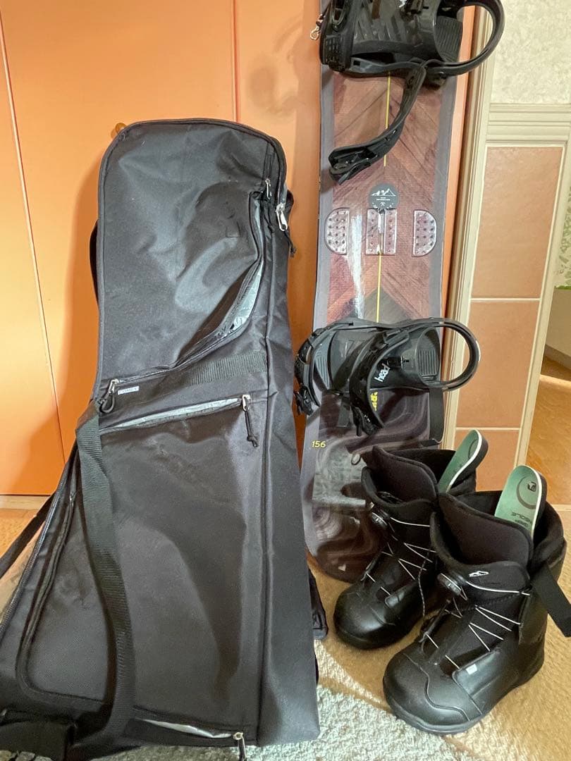 HEAD スノーボード 150cm 3点セット、お手入れグッズ付き