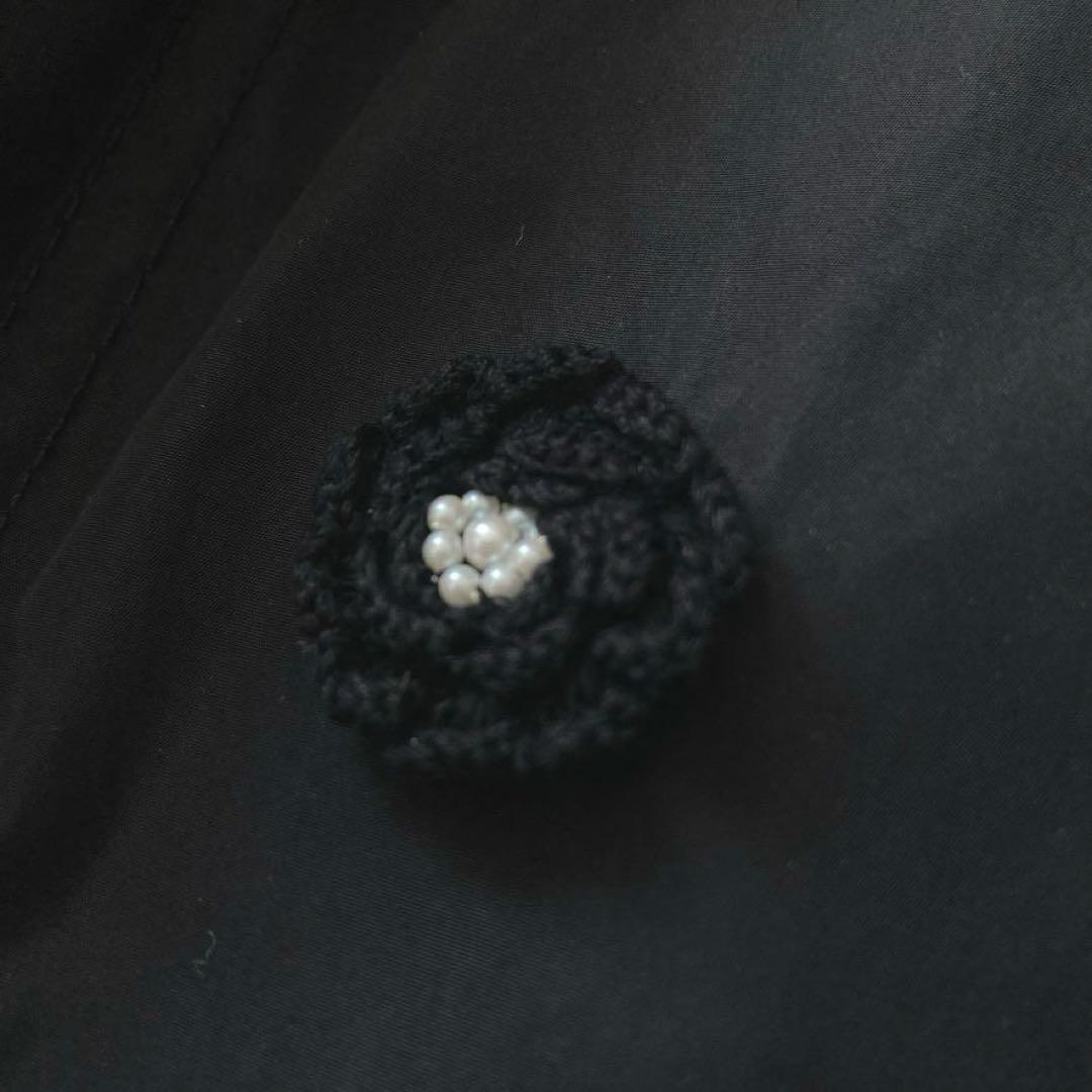 【みっちゃん】インゲボルグ　ライナー付きAラインコート お花パールボタン