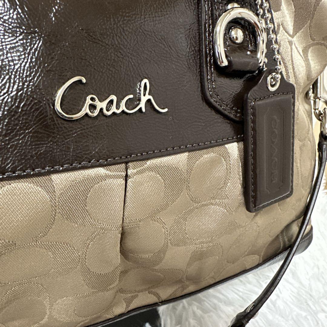 新品✨COACH コーチ 2wayミニボストンバッグ シグネチャー