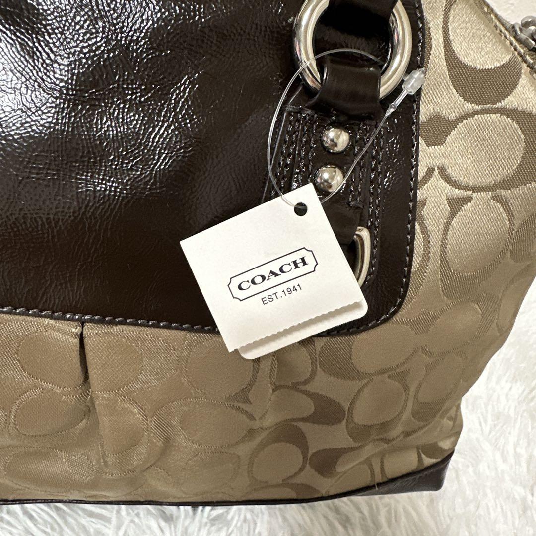 新品✨COACH コーチ 2wayミニボストンバッグ シグネチャー