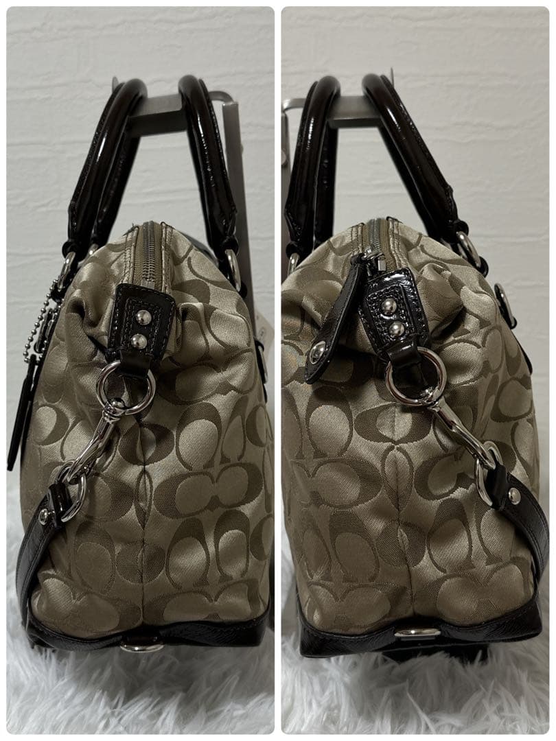 新品✨COACH コーチ 2wayミニボストンバッグ シグネチャー