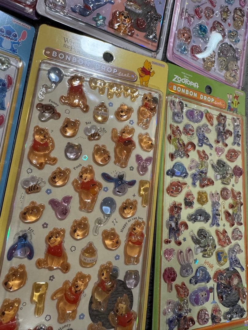 【確実正規品！！】ディズニーボンボンドロップ シール 8セット