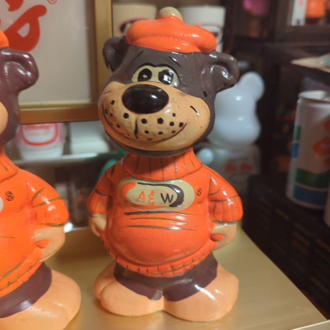 A&W エンダー グレートルートベア ルーティ 貯金箱　4体セット+ぬいぐるみ