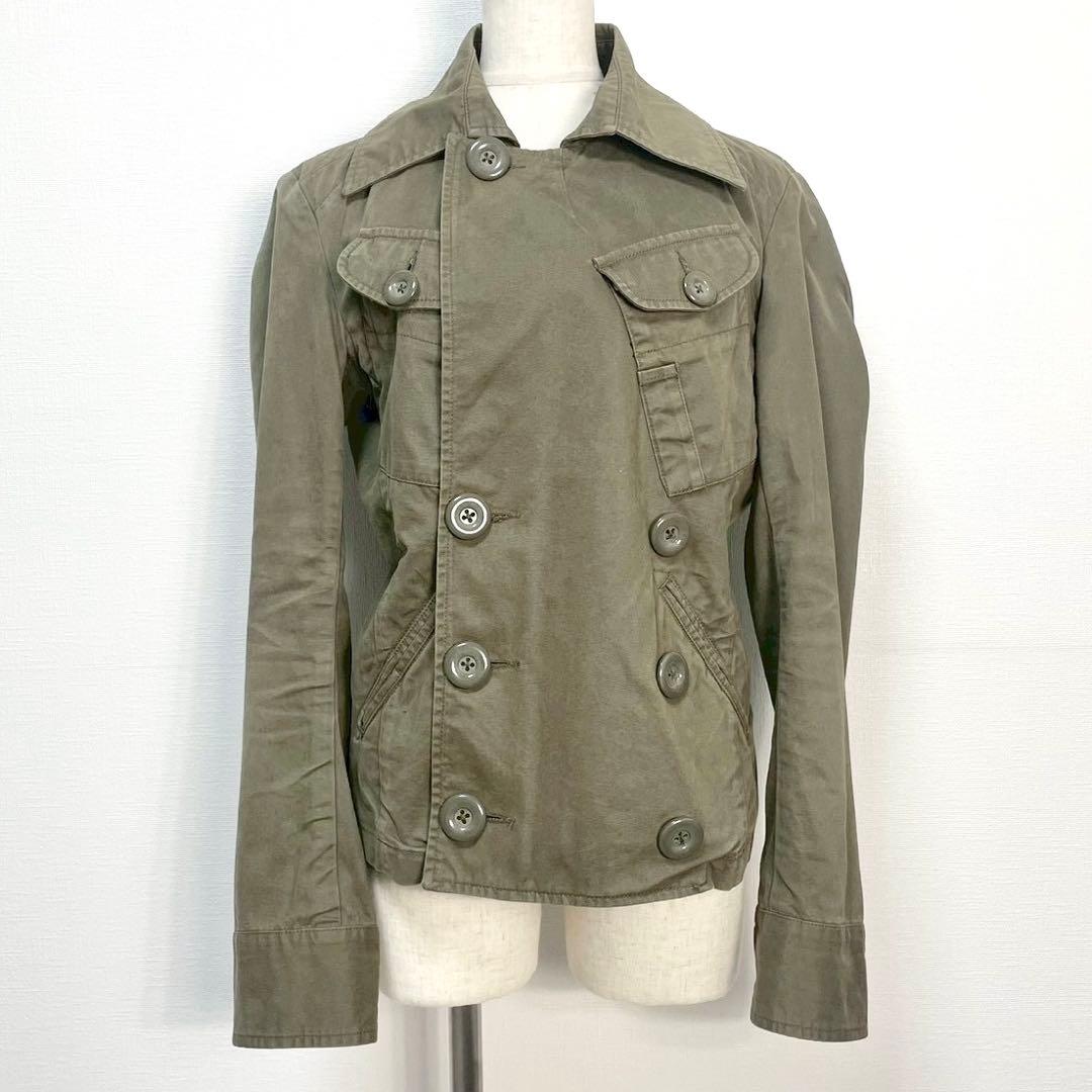 y2k❤️ 00s DIESEL ロゴ デカボタン ダブルジャケット