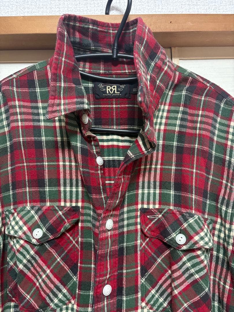 RRL チェック柄 長袖シャツ L