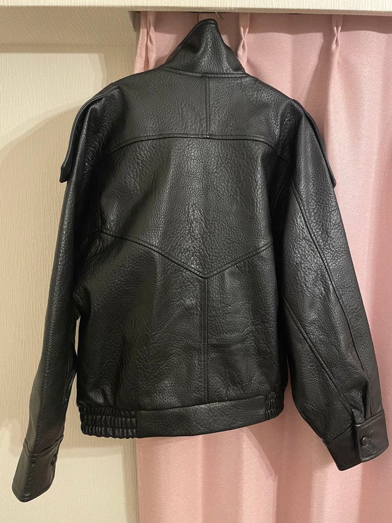 【ZARA】フェイクレザージャケット　S(海外サイズ)