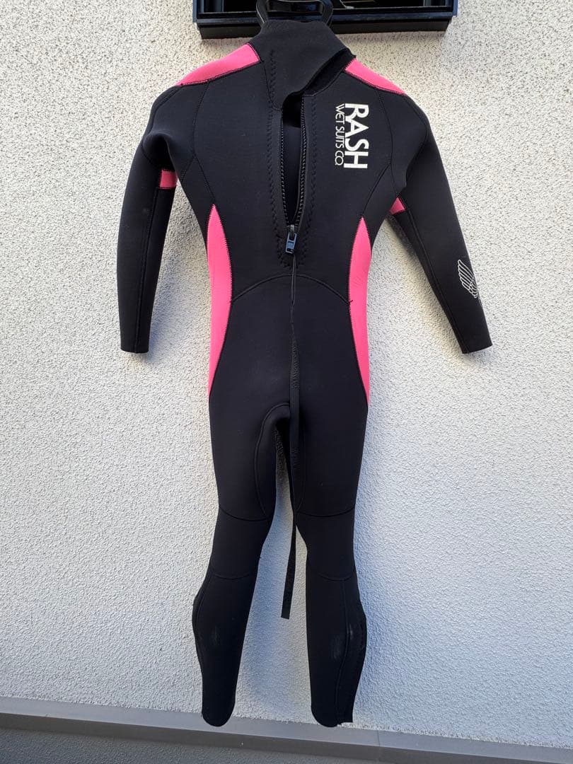 RASH ウエットスーツフルスーツ 黒/ピンク