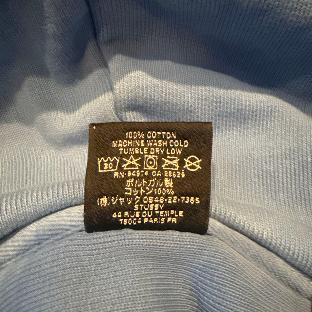 Stussy ライトブルー パーカー Sサイズ