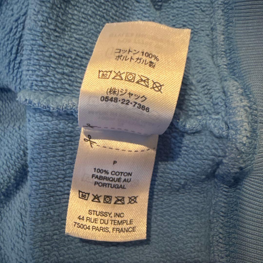 Stussy ライトブルー パーカー Sサイズ