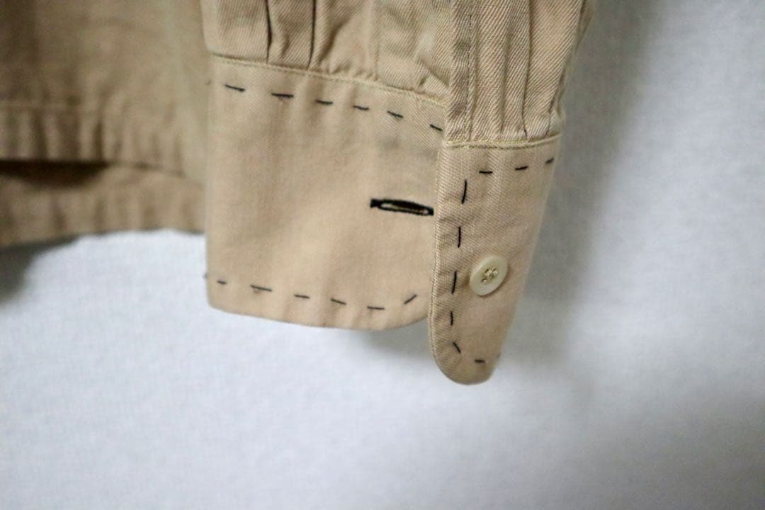 DRIES VAN NOTEN ベージュ長袖シャツ　イタリア製