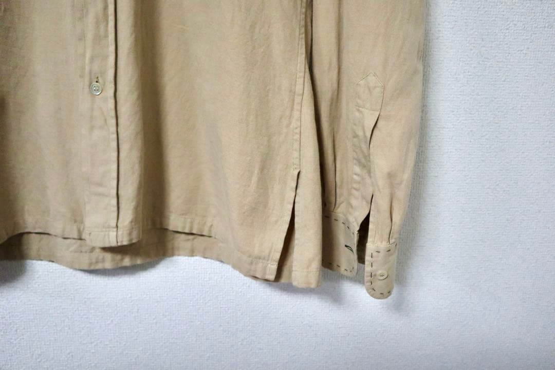 DRIES VAN NOTEN ベージュ長袖シャツ　イタリア製