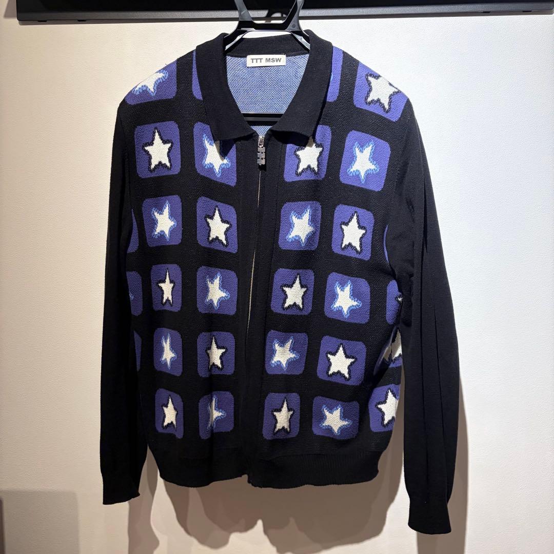 トップス TTT MSW Star television zipup knit polo