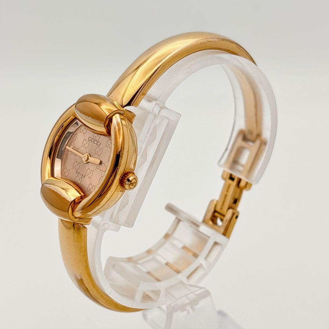 【希少・電池新品・完備】GUCCI 1400L ゴールド GG柄 ラウンド