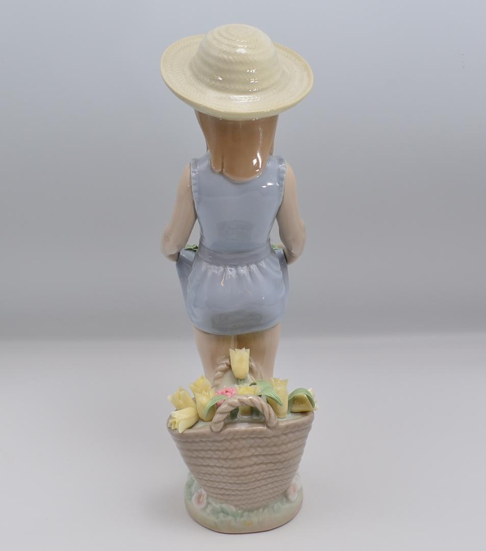 スカートいっぱいのお花　＃1284　★リヤドロ　スペイン　美品　ご成約済み