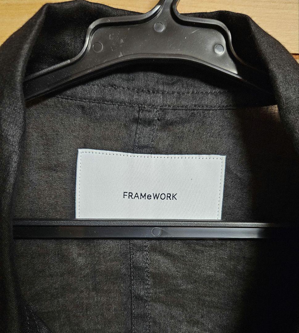 FRAMeWORK ラミースタンドブルゾン　ブラック