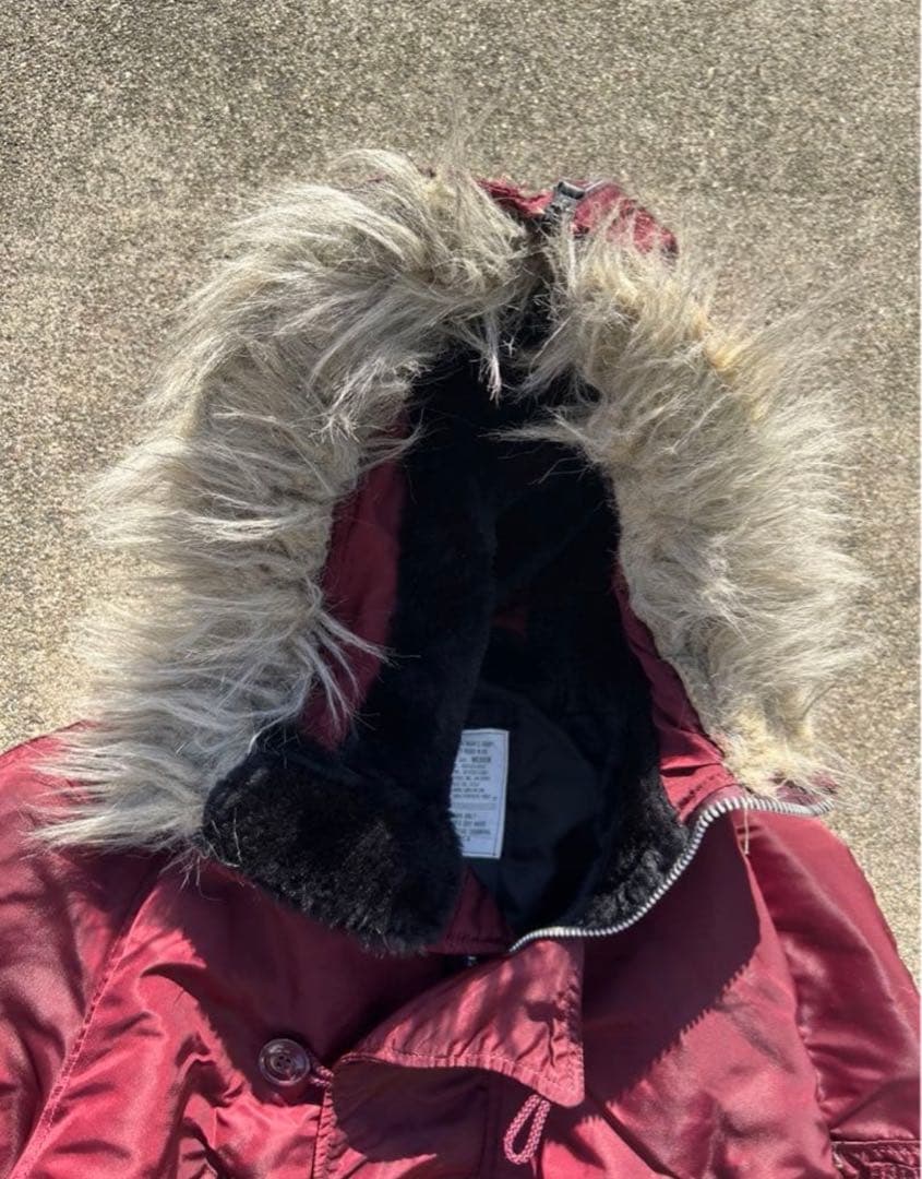 極美品 80s alpha N2B ボルドー ARMY ミリタリー us