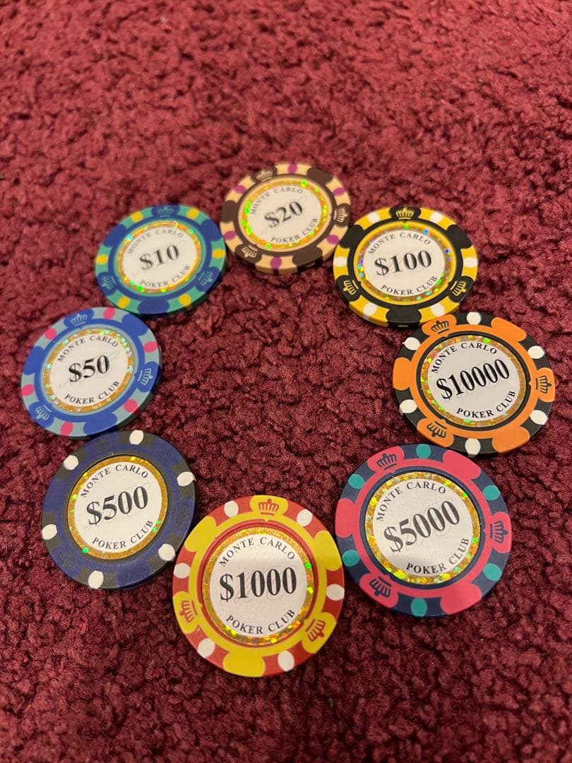 ✨一点もの早い者勝ち✨ポーカーセット（モンテカルロチップ500枚付き）