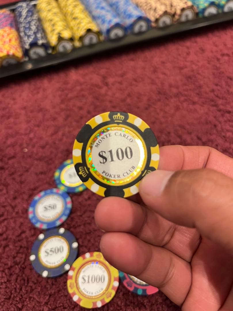 ✨一点もの早い者勝ち✨ポーカーセット（モンテカルロチップ500枚付き）